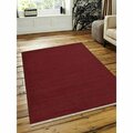 Glitzy Rugs 5 x 8 ft. Hand Woven Flat Weave Kilim Wool Rectangle Solid Area Rug UBSD00111H00Y26A9